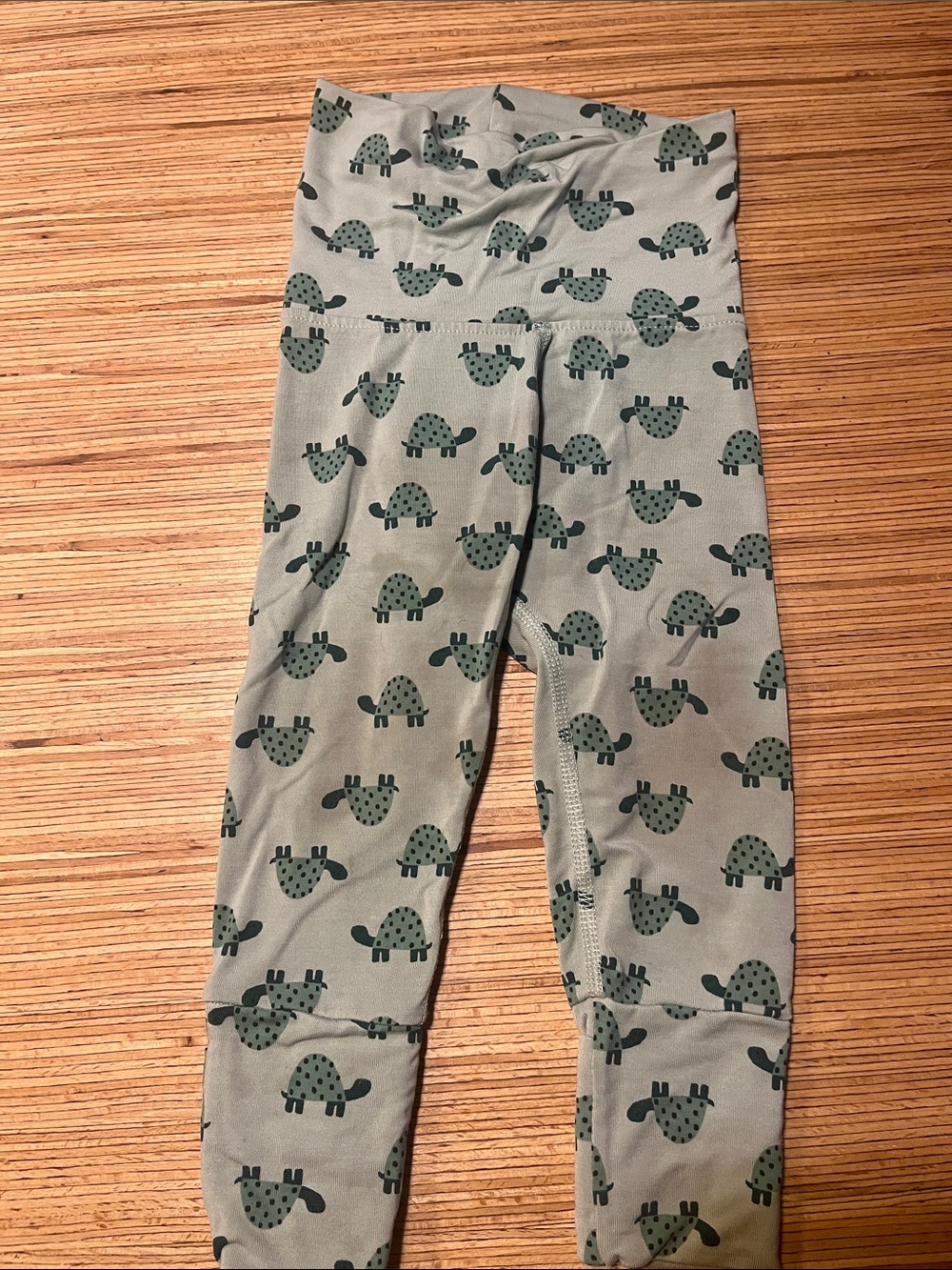 Hanna Andersson Kids Green Turtle Print Leggings